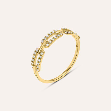 Anello Fantasia Claire Oro Giallo Cubic Zirconia - Anelli con Pietre Donna | Stroili